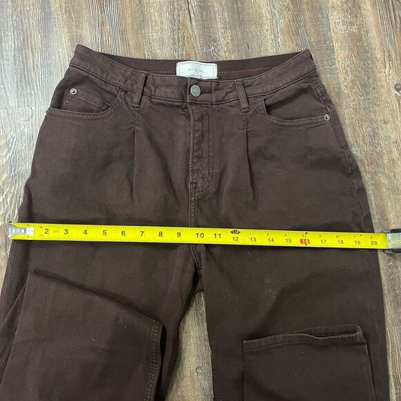 Fat Face Purple Mid Rise Cleo Canvas Barrel Leg Chinos Size 4 - Picture 8 of 12
